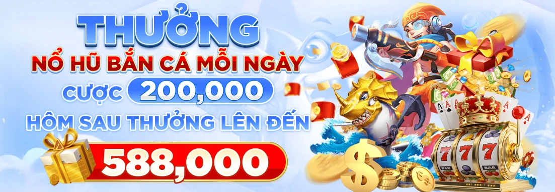 Daily slot fishing bonus bet 200K win 588K